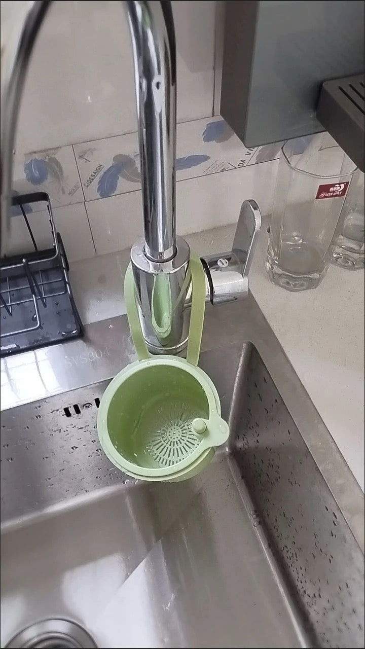 廚房水槽掛式瀝水過濾籃