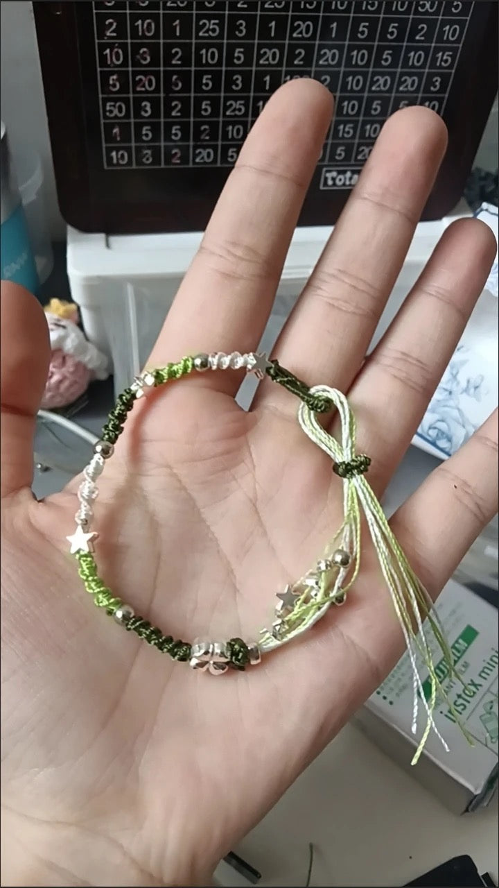繁星點點四葉草幸運星手繩