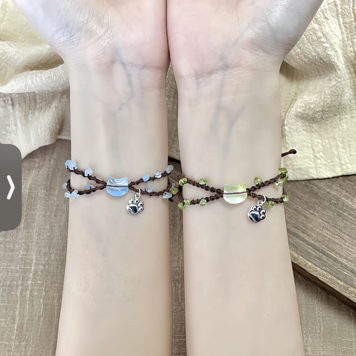 雙圈小貓DIY編織手繩