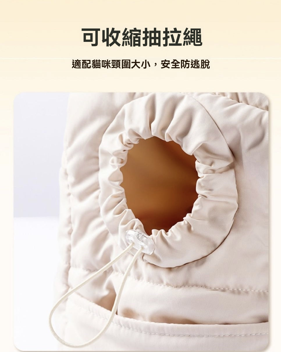 紡棉簡約外出斜挎包（貓咪外出包）
