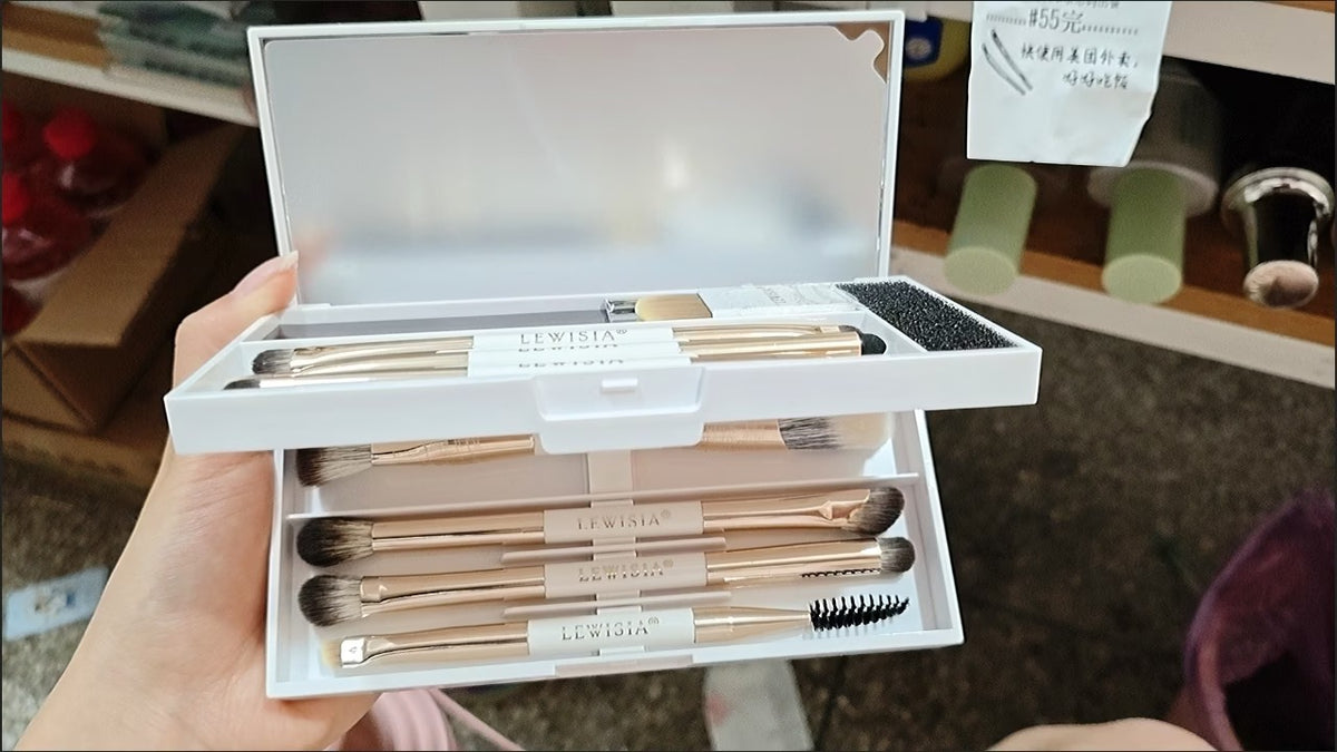 三折疊式便攜化妝刷