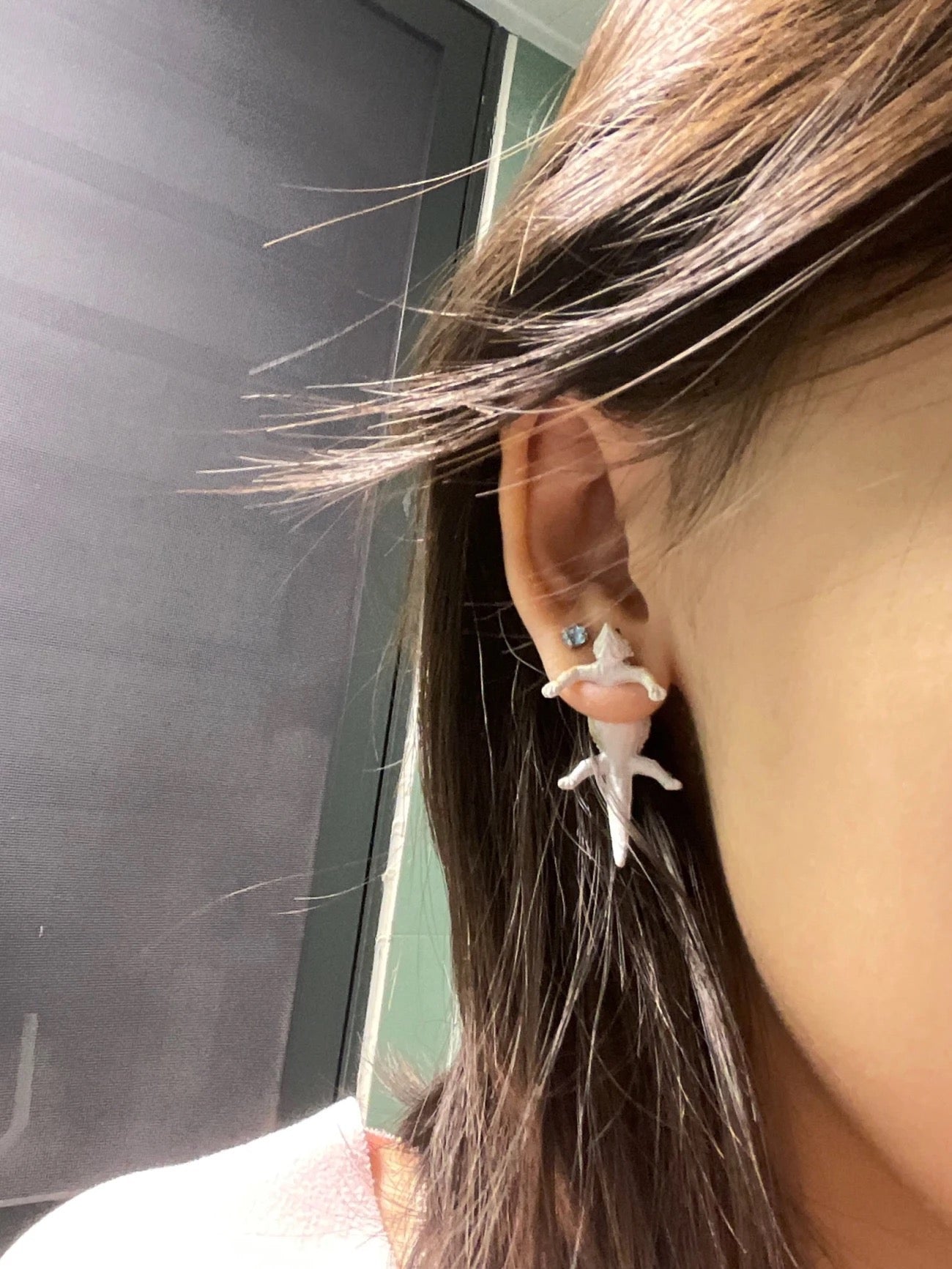 創意蜥蜴造型耳環