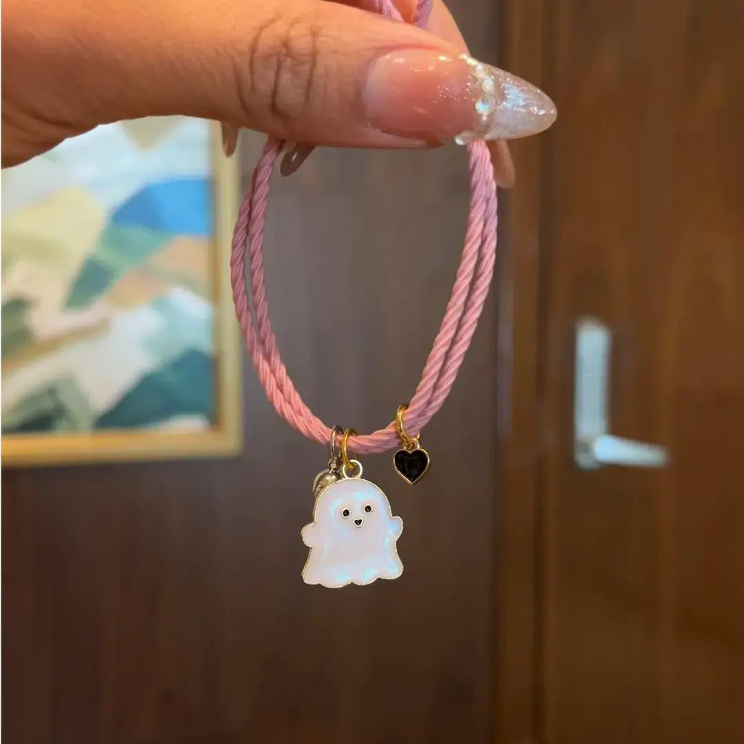 卡通粉黑幽靈磁吸手鏈