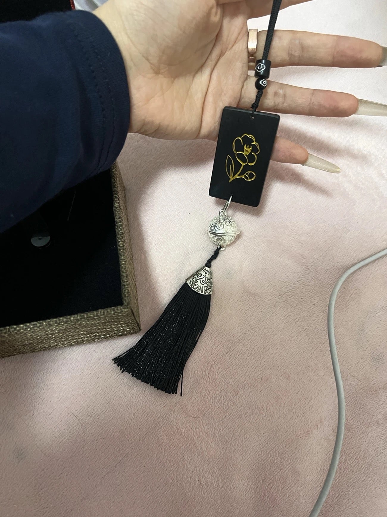中秋DIY玉兔茉莉平安車掛掛件