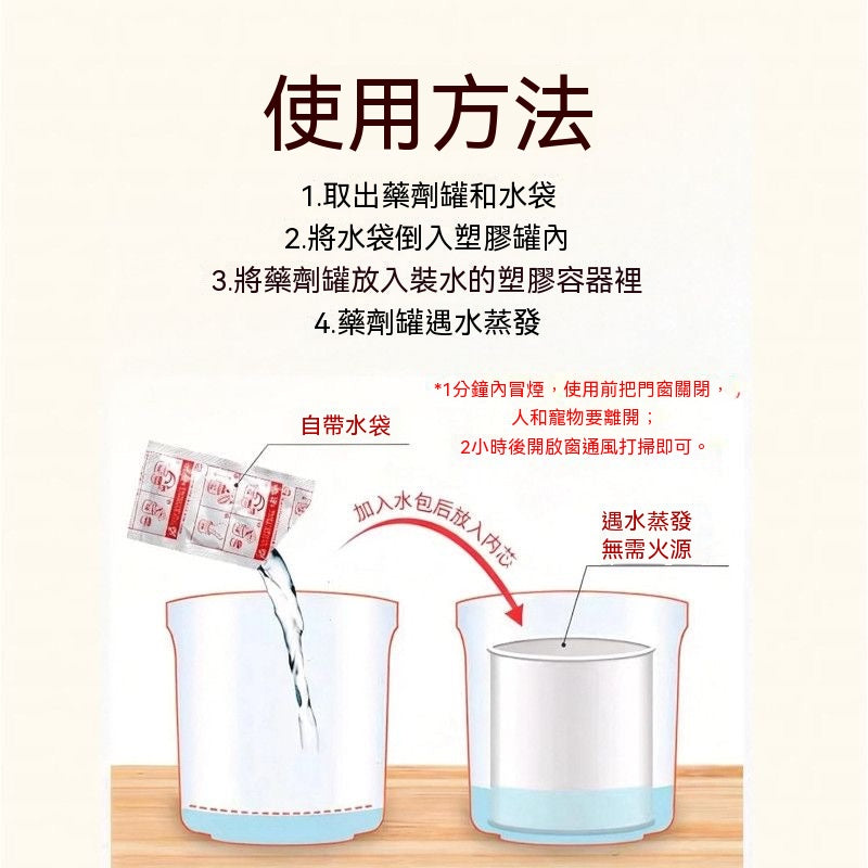 煙霧式殺蟑煙燻劑