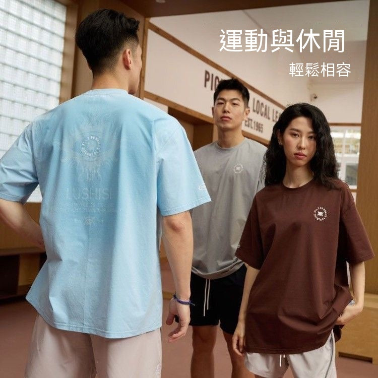 濕顯感應印花速乾運動短袖