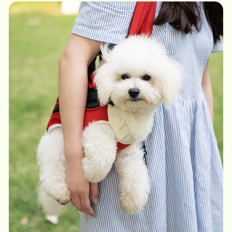 胸前四腳雙肩寵物外出揹包