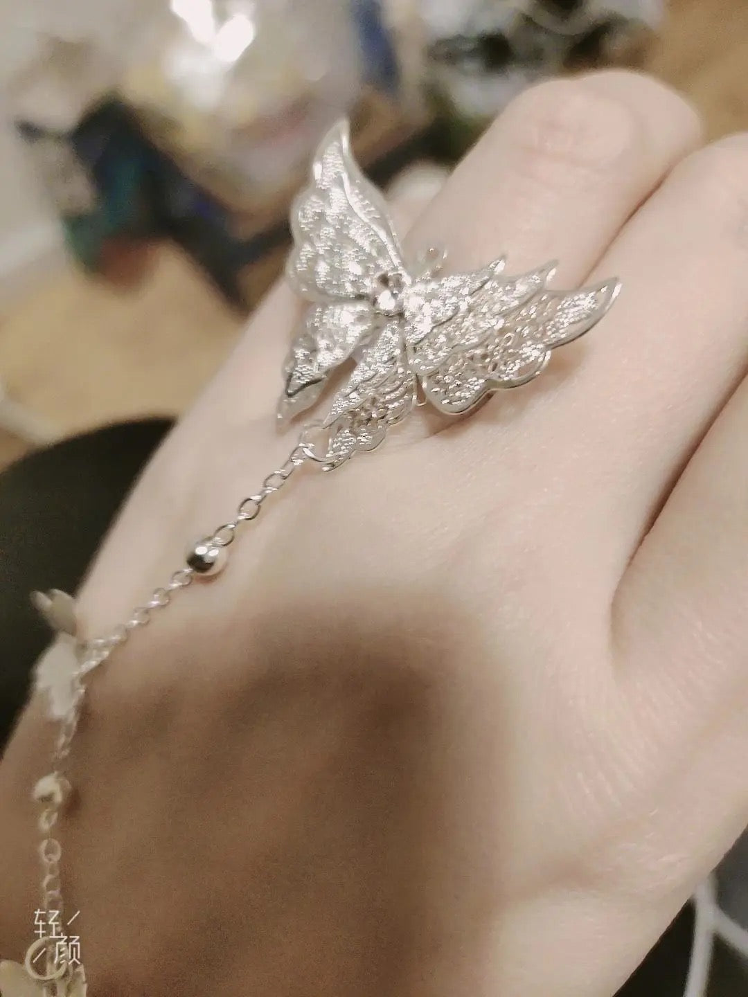 天官賜福花城謝憐銀蝶手鐲