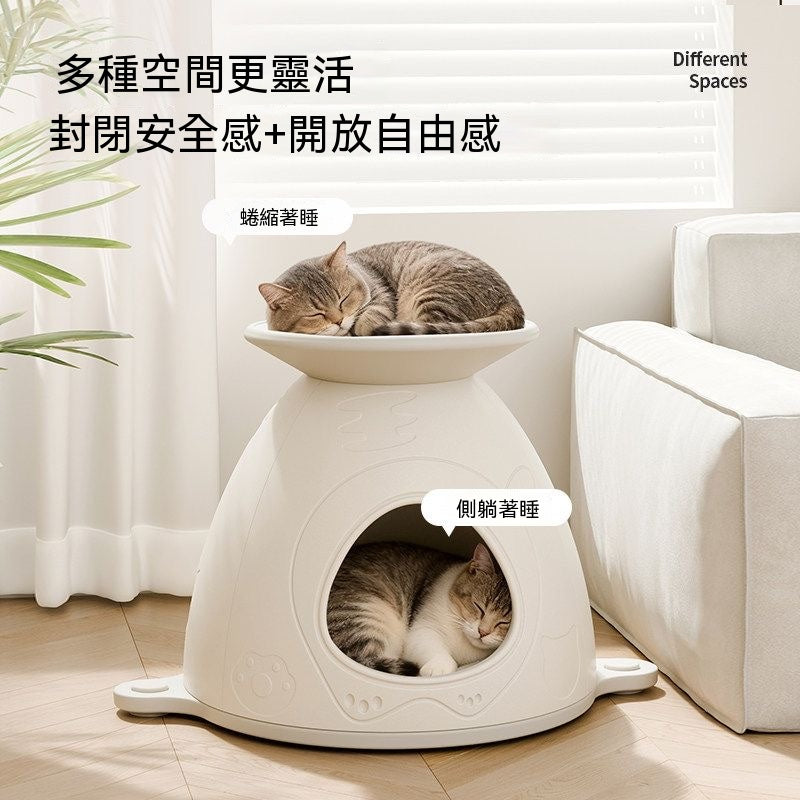 四季雙層貓窩（半封閉式貓房）