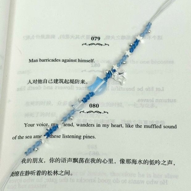 透明小貓小魚DIY手繩材料包