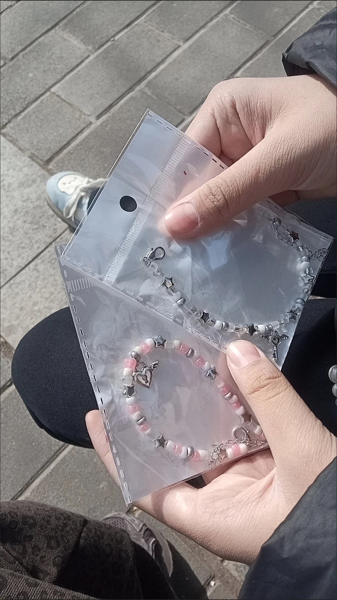心鎖與鑰匙情侶串珠手鍊