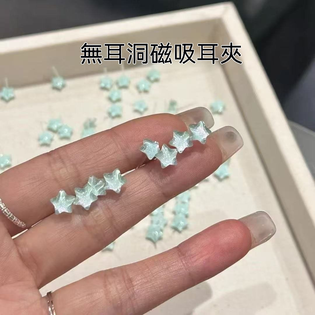 炫彩小星星磁吸耳骨夾