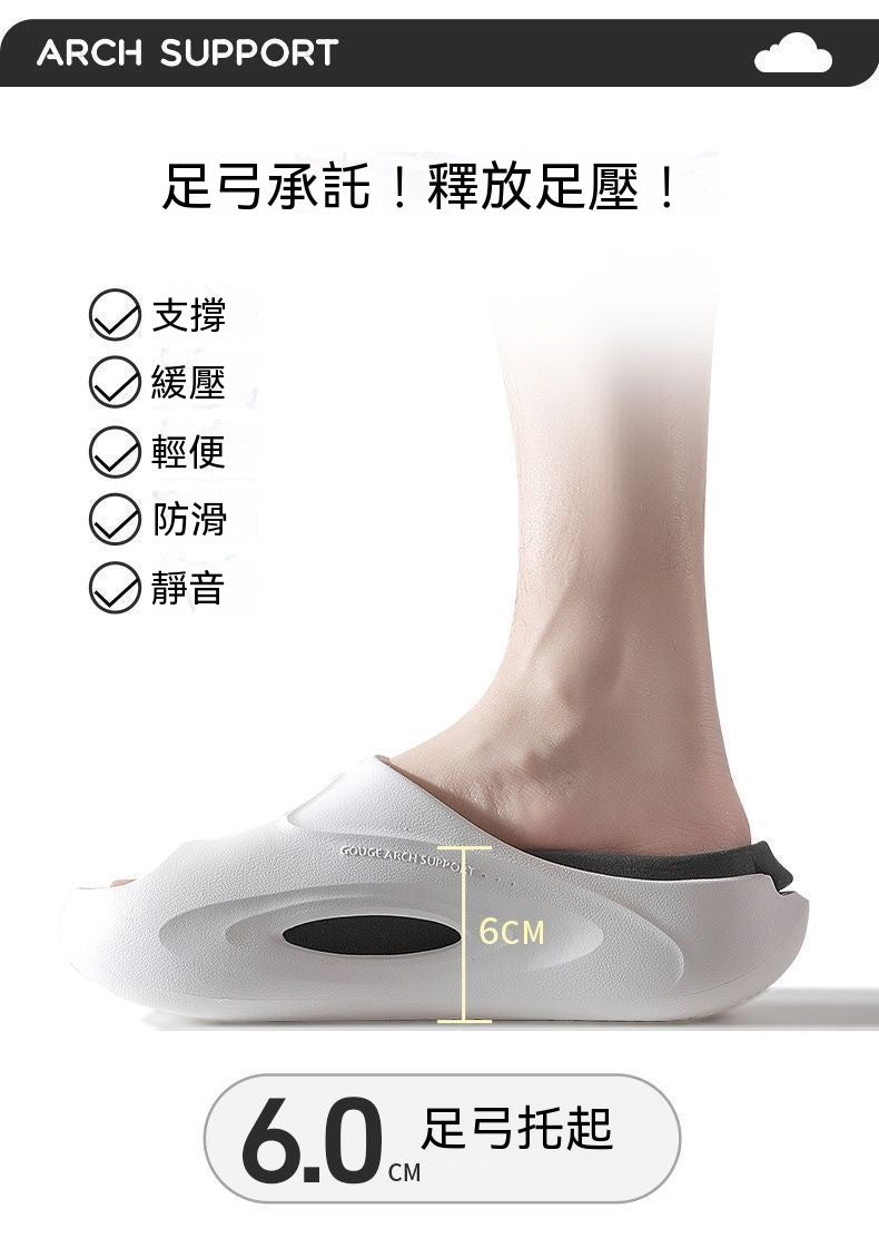 鯨雲拖足弓支撐拖鞋