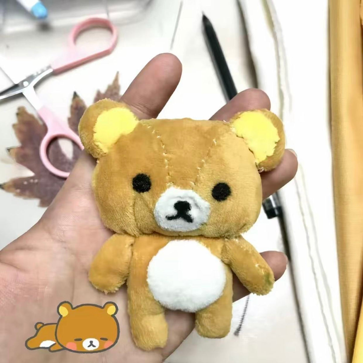 輕鬆熊手做自縫毛絨掛件DIY材料包