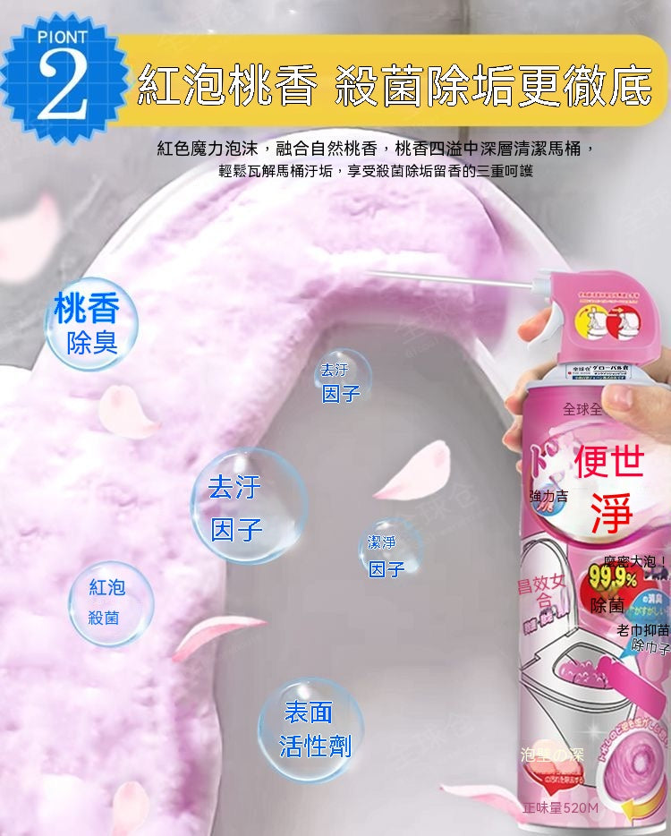 香氛慕斯強力除垢潔廁劑