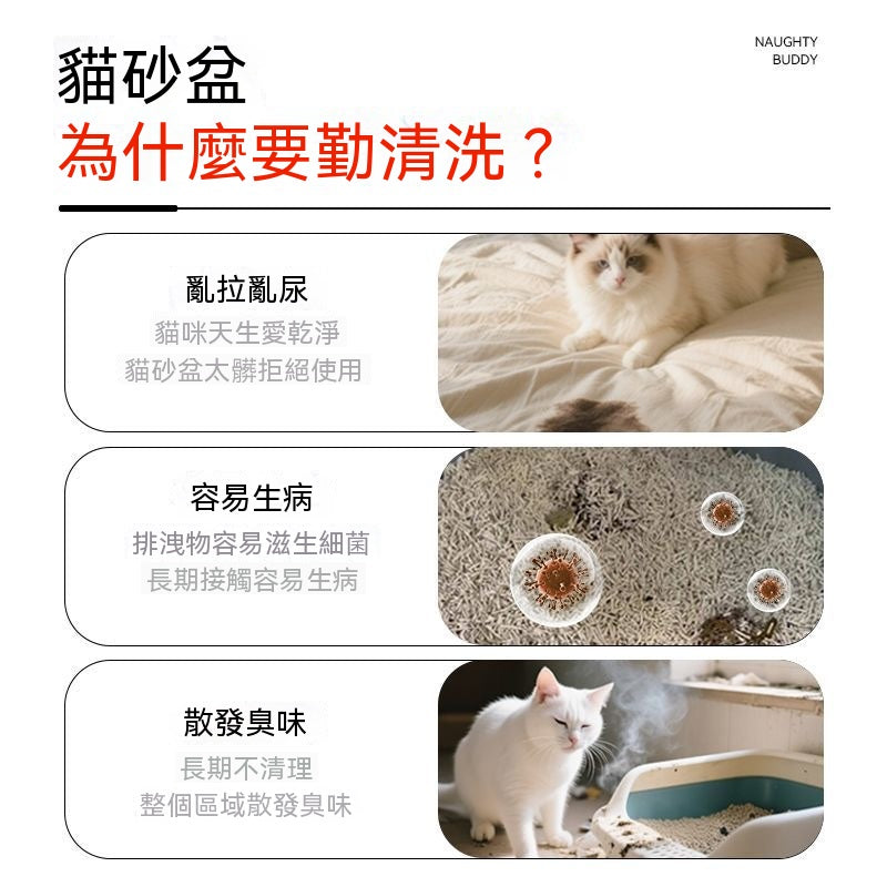 貓砂盆3秒去污清潔泡泡