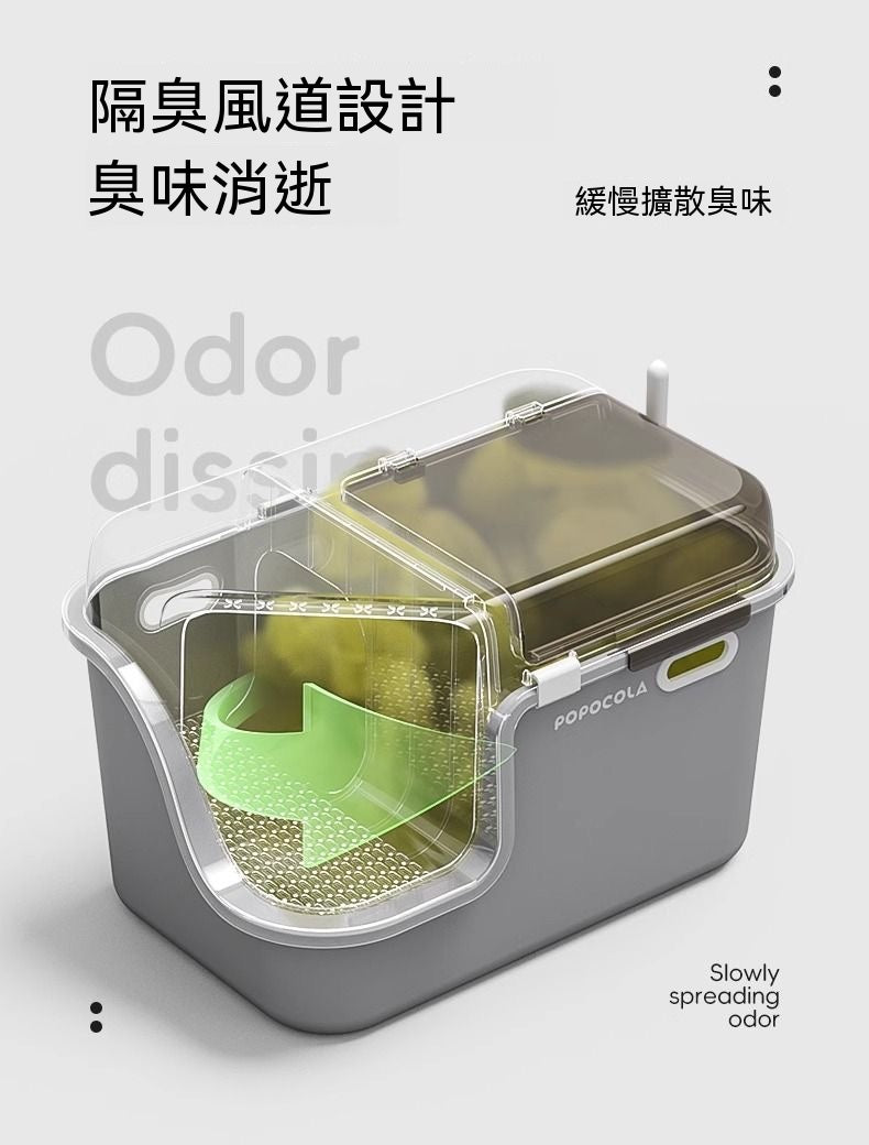 走廊式全封閉貓砂盆