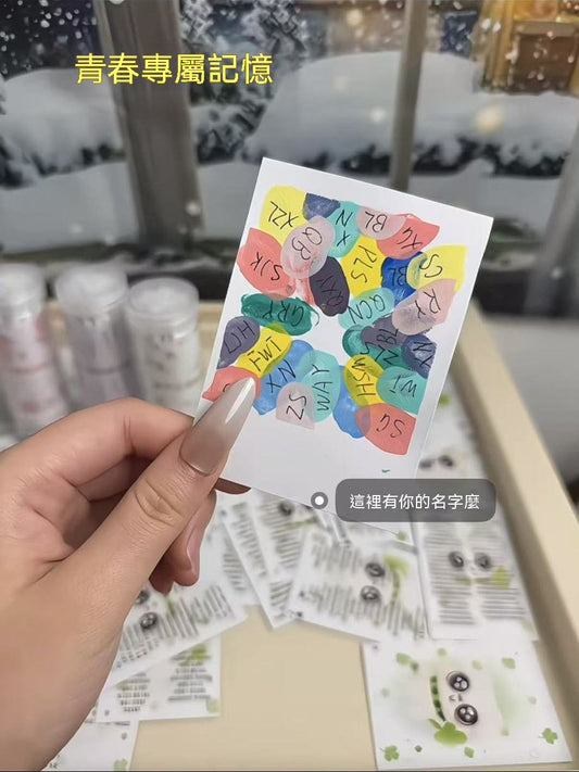 DIY拍立得指紋印賀卡