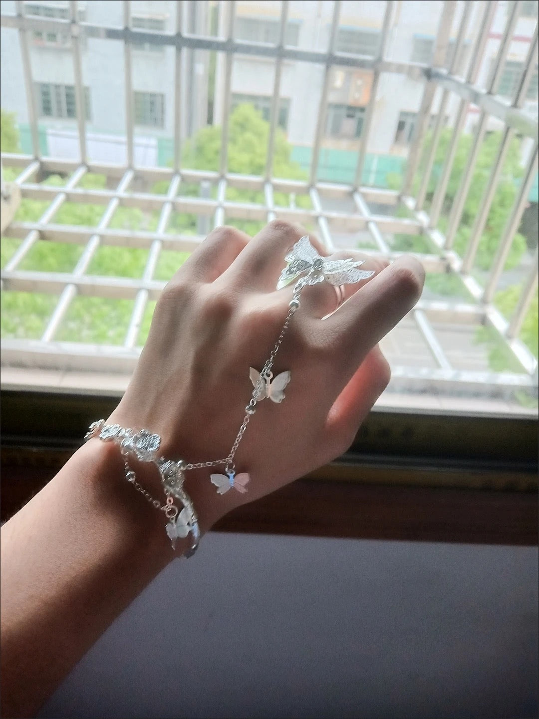 天官賜福花城謝憐銀蝶手鐲