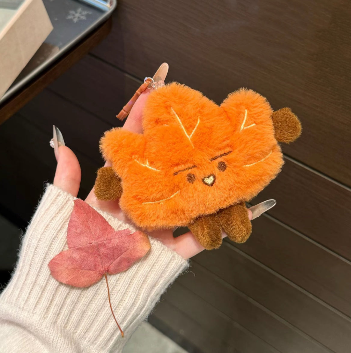小楓葉毛絨掛件