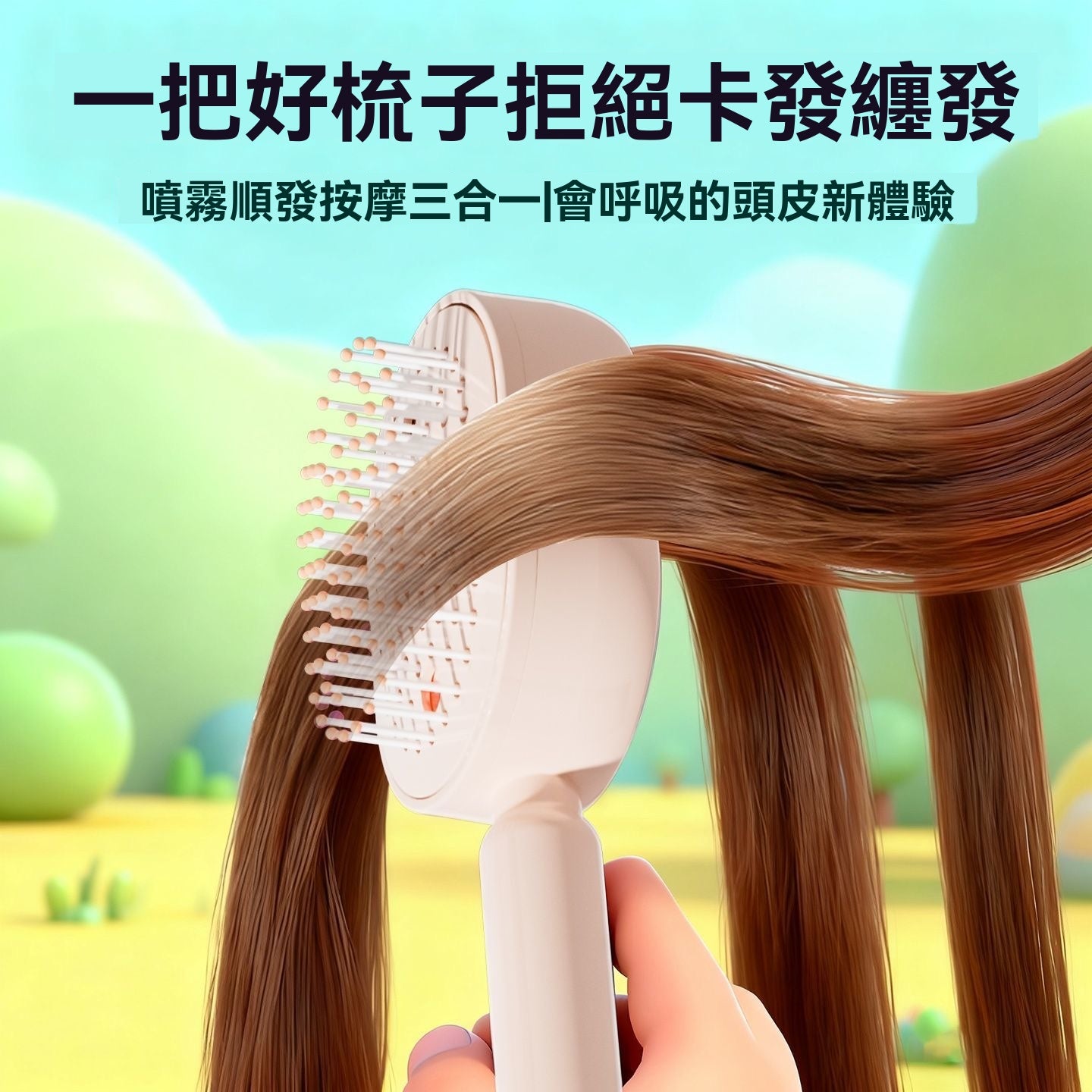 多功能噴霧按摩梳