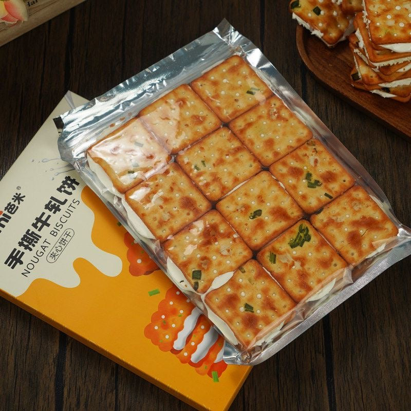 古早味蔥香牛軋蘇打餅