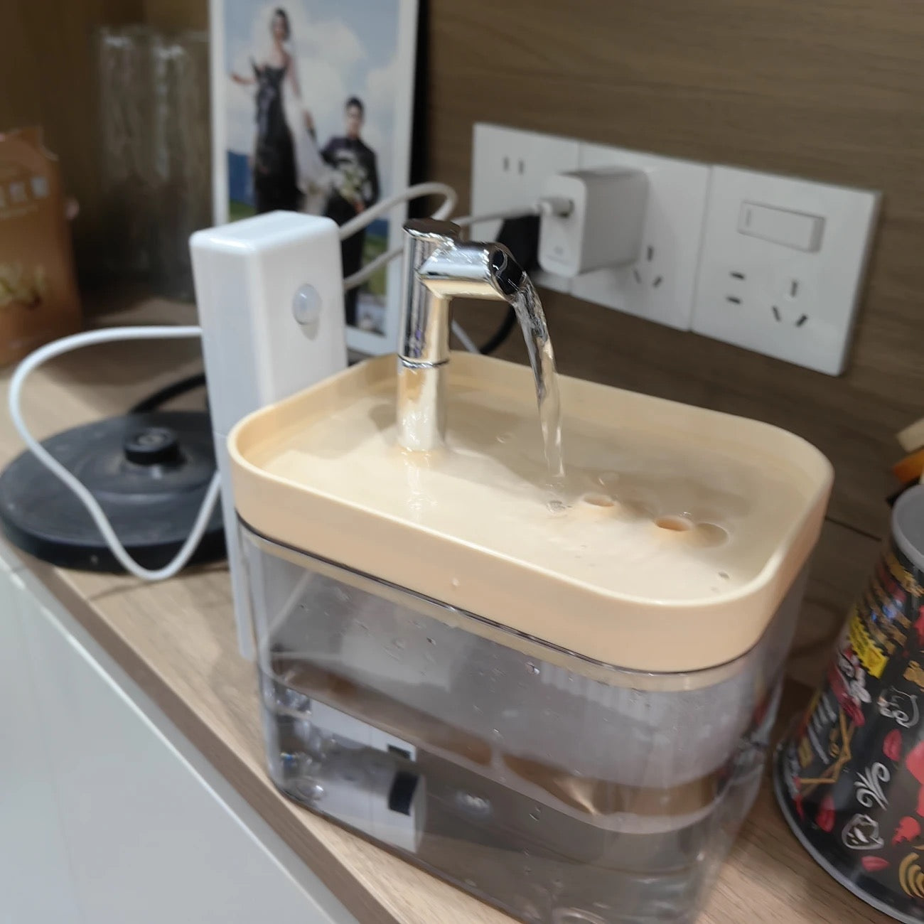 不插電無線充電式寵物飲水機