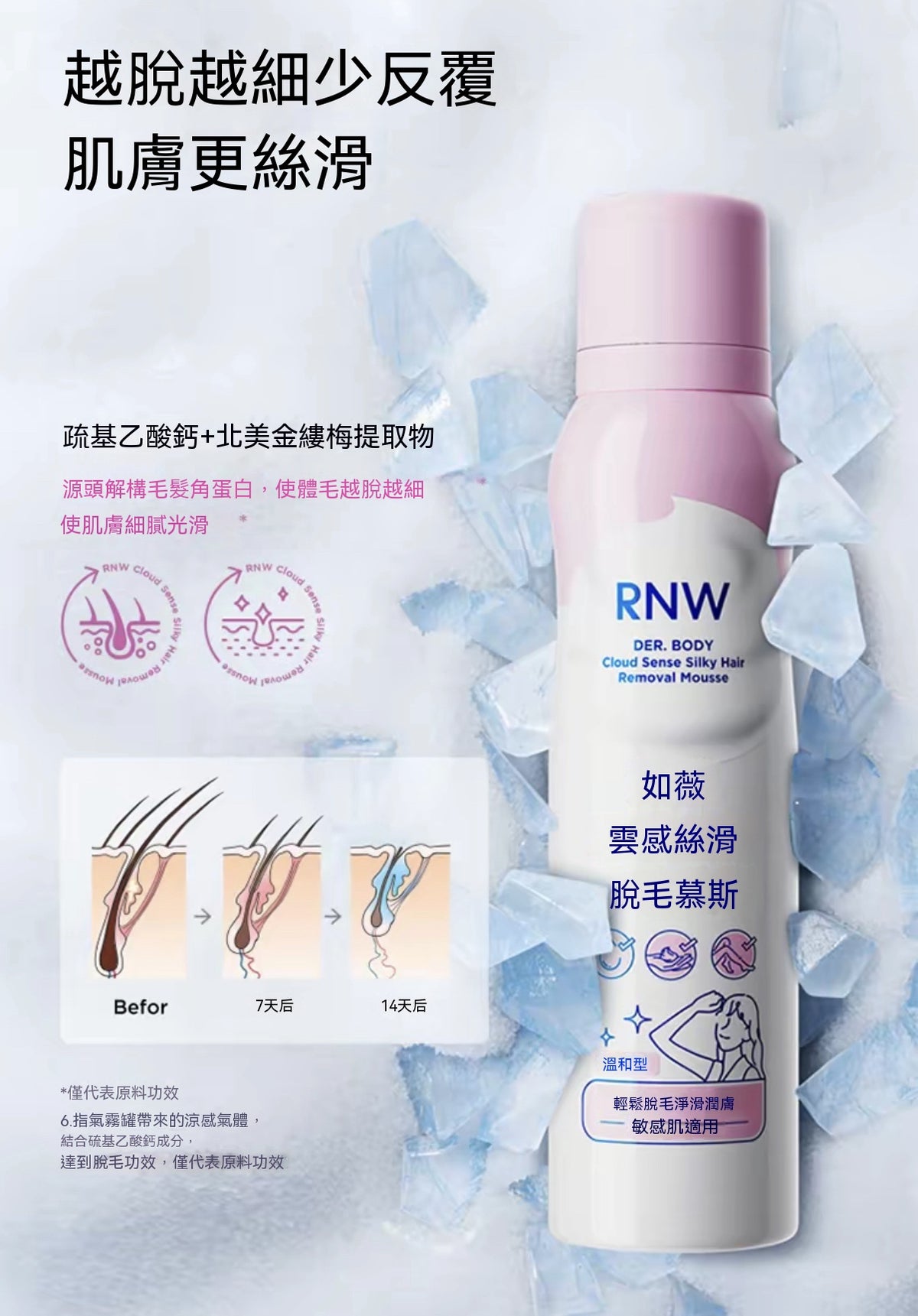 雲感絲滑脫毛慕斯