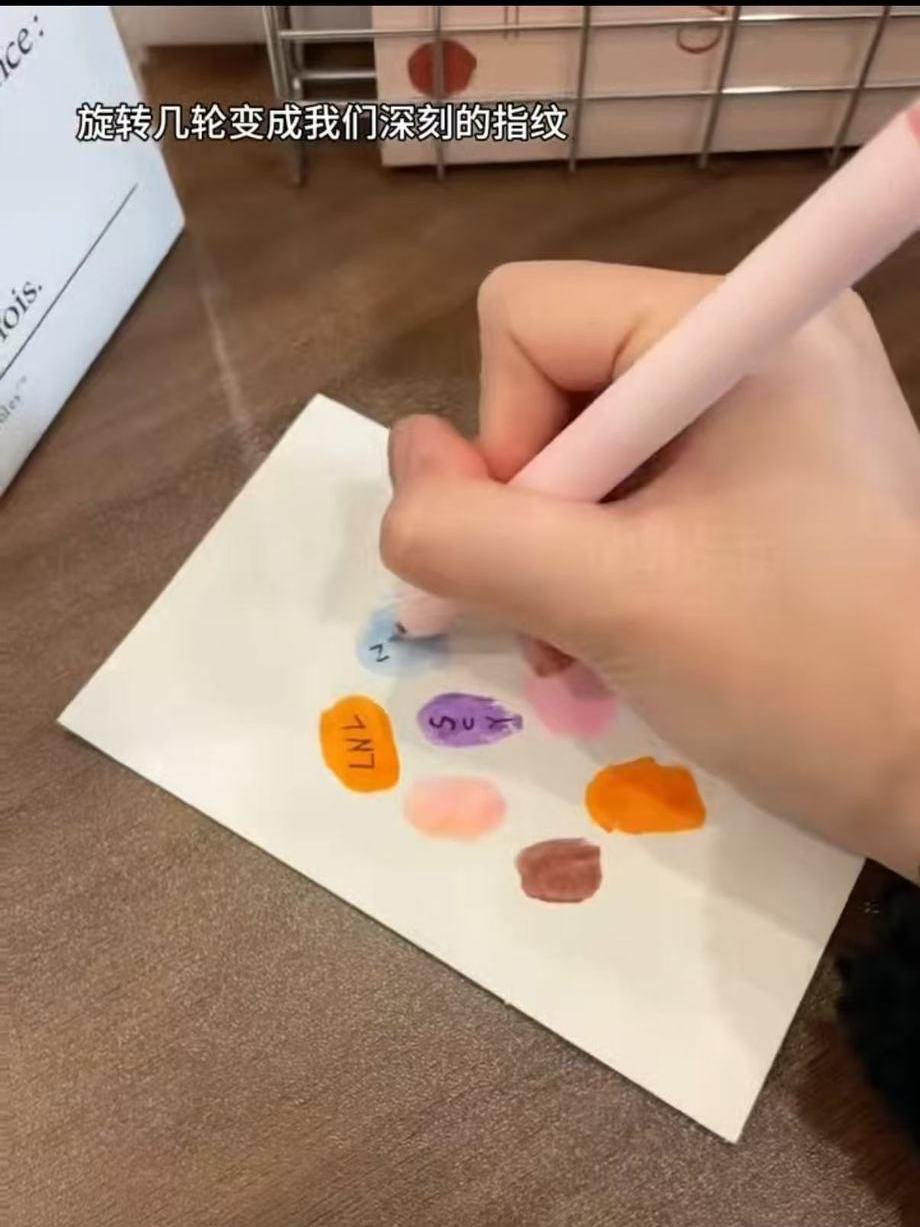 DIY拍立得指紋印賀卡