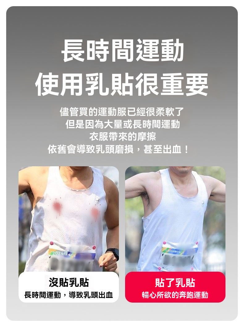 男士運動胸貼（馬拉松專用乳貼）