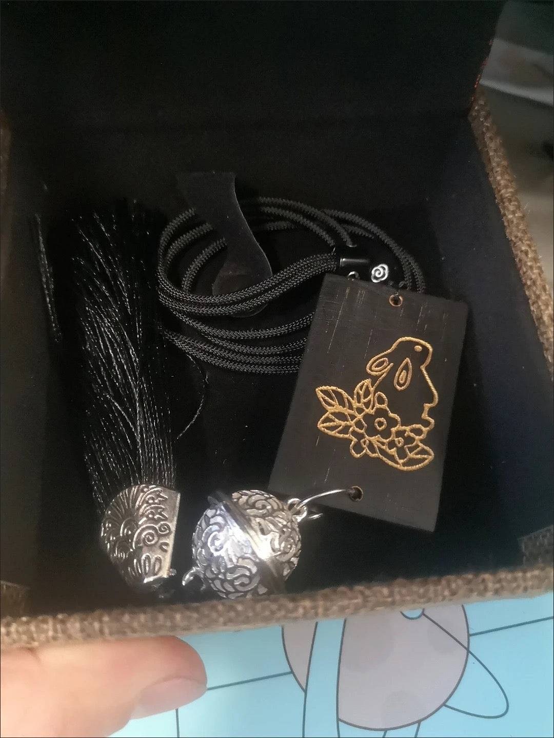 中秋DIY玉兔茉莉平安車掛掛件