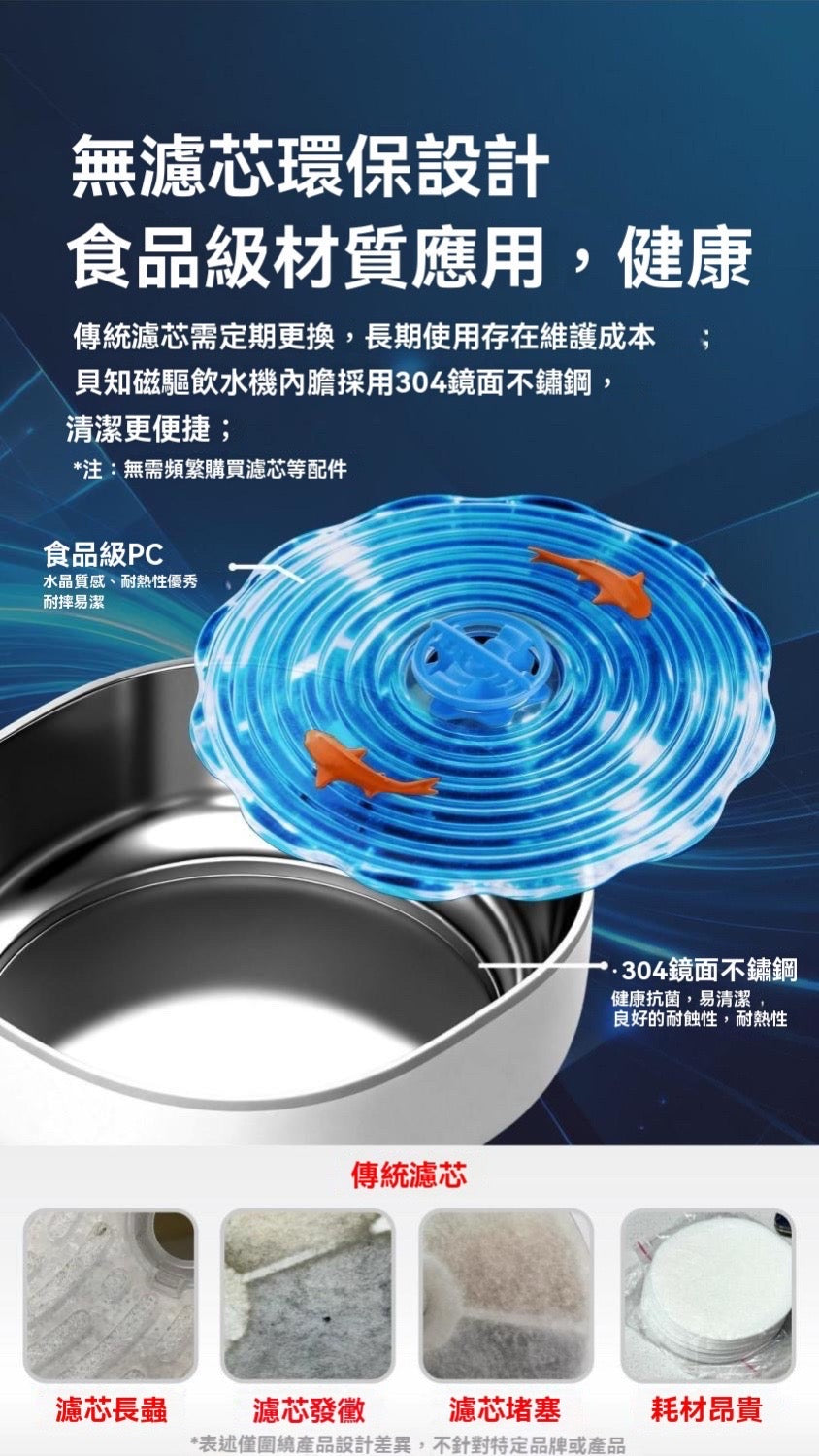 磁驅寵物飲水機