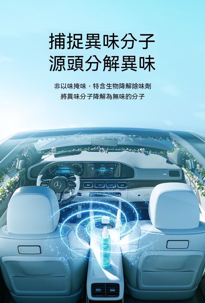 汽車內飾香氛抑菌清潔噴霧