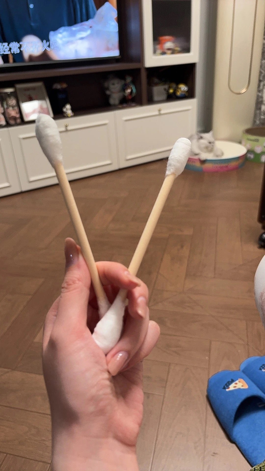 羊毛氈大棉簽逗貓棒