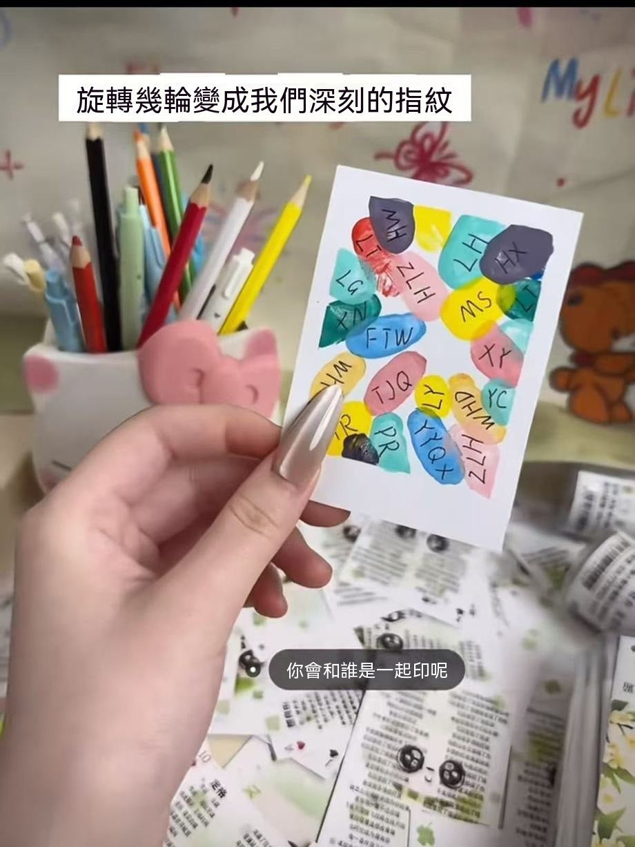 DIY拍立得指紋印賀卡