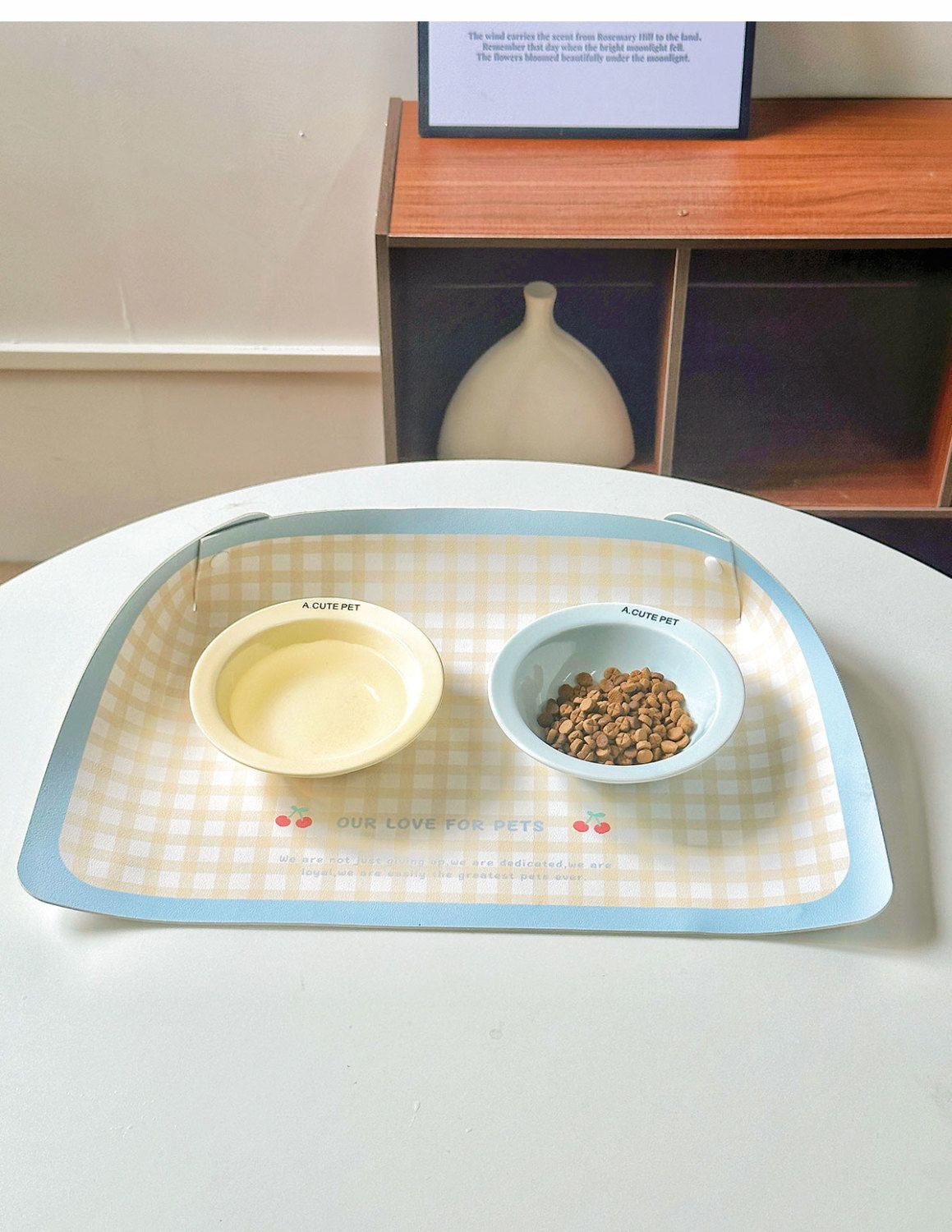 PU皮革寵物防灑餐墊