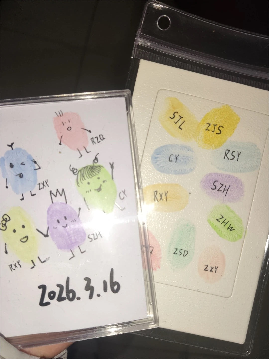 DIY拍立得指紋印賀卡