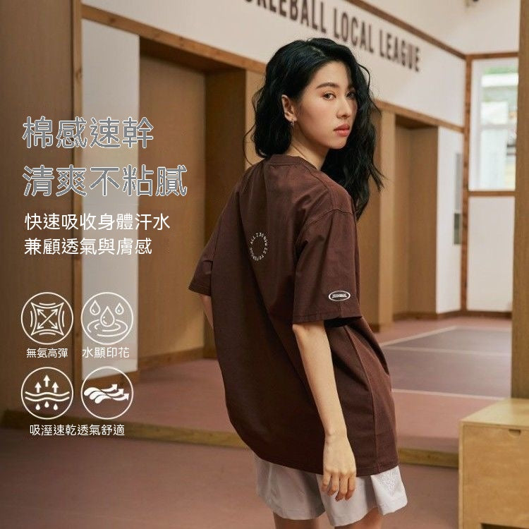 濕顯感應印花速乾運動短袖