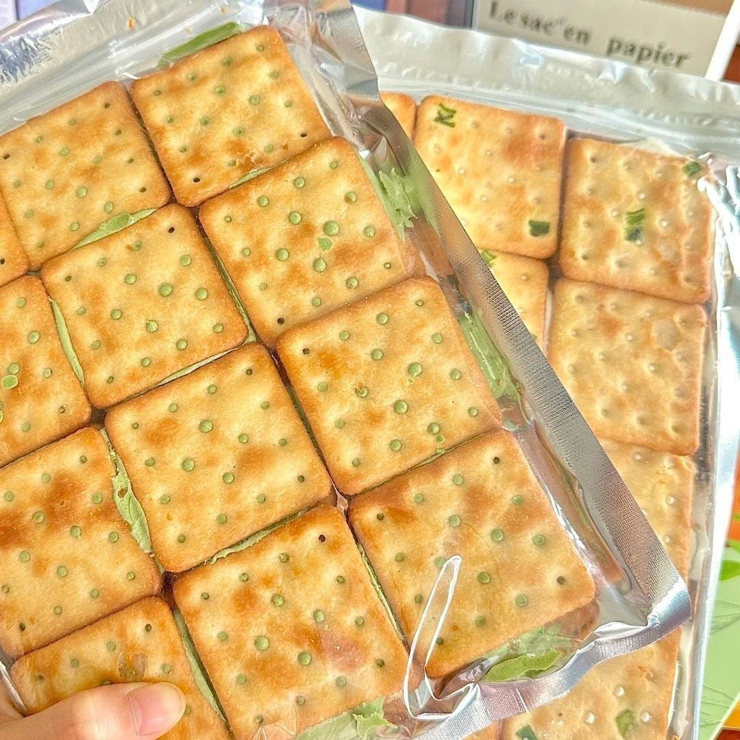 古早味蔥香牛軋蘇打餅